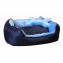 Лежак "Deni" пухлый с подушкой, для животных, мех/нейлон, сине-голубой